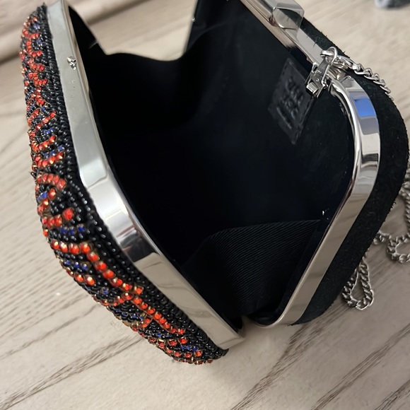 Zara rhinestone beaded clutch - Picture 5 of 8